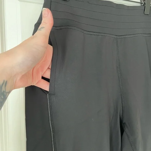 Fleece Lined Black Joggers - Picture 6 of 11